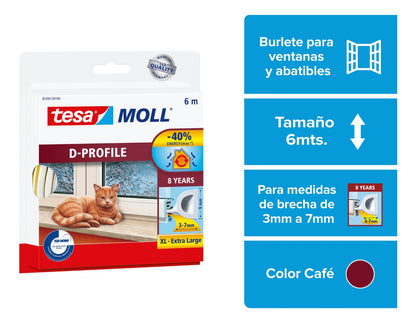 Tesamoll Perfil D Café 6m Tesa
