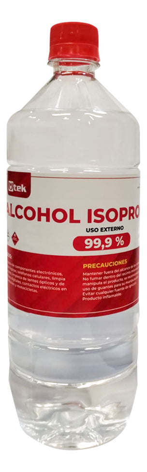 Alcohol Isopropílico 99.9% Pureza 1 Litro Utek