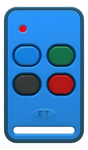 Control Remoto Tx4 Mix Rc 433 Mhz Portones Azul Azul