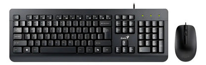 Kit Teclado Mouse Alámbrico Usb Genius Km-160 Español Genius Negro
