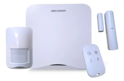 Kit De Alarma Inalámbrica Hikvision Axhome Wifi Y 4g Color Blanco