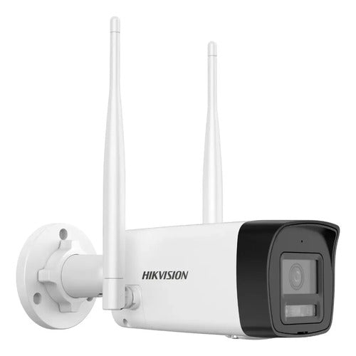 Cámara Ip Hikvision 4mp Wifi Luz Dual 30m Exterior Blanco