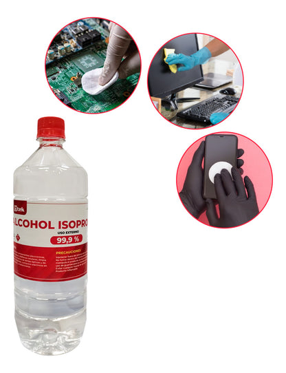 Alcohol Isopropílico 99.9% Pureza 1 Litro Utek