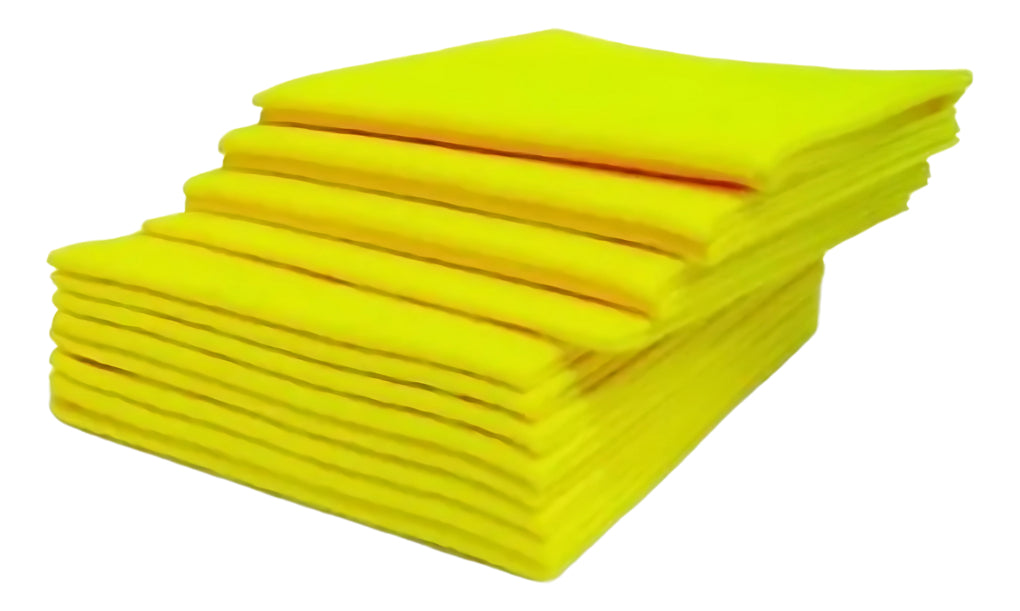 Paño Multiuso Aseo 38x38cm Amarillo 10 Unidades Absorbente