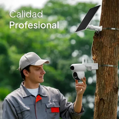 Camara Seguridad Wifi Dual Hb90 2k+ Y Panel Solar Ezviz Blanco