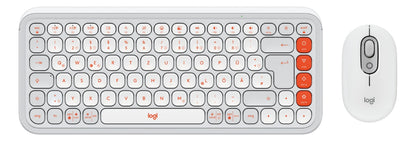 Kit Teclado Mouse Logitech Pop Icon Español Blanco