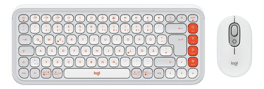 Kit Teclado Mouse Logitech Pop Icon Español Blanco