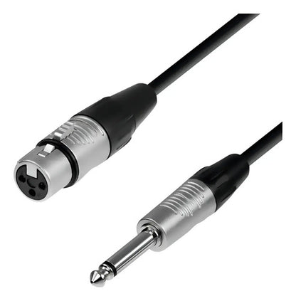 Cable De Audio Xlr Hembra A Jack Mono De 6mts Ul-mic-lj6006