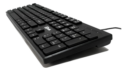 Teclado Alámbrico Usb Multimedia Teclas Slim Ut-kb750