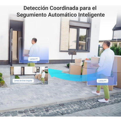 Cámara Panorámica Pt 360 Wifi H9c Dual 2k Exterior Ia Ezviz