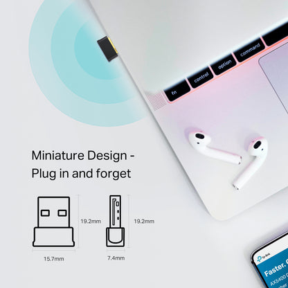 Adaptador Usb Ac600 Nano Wifi Archer T2u Bluetooth 4.2