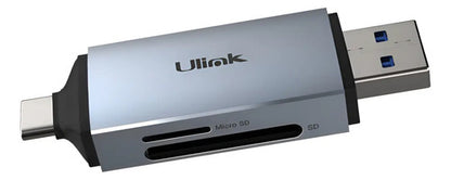 Adaptador Tarjeta Sd Microsd Macbook Celular Usb C 2tb Ulink Gris