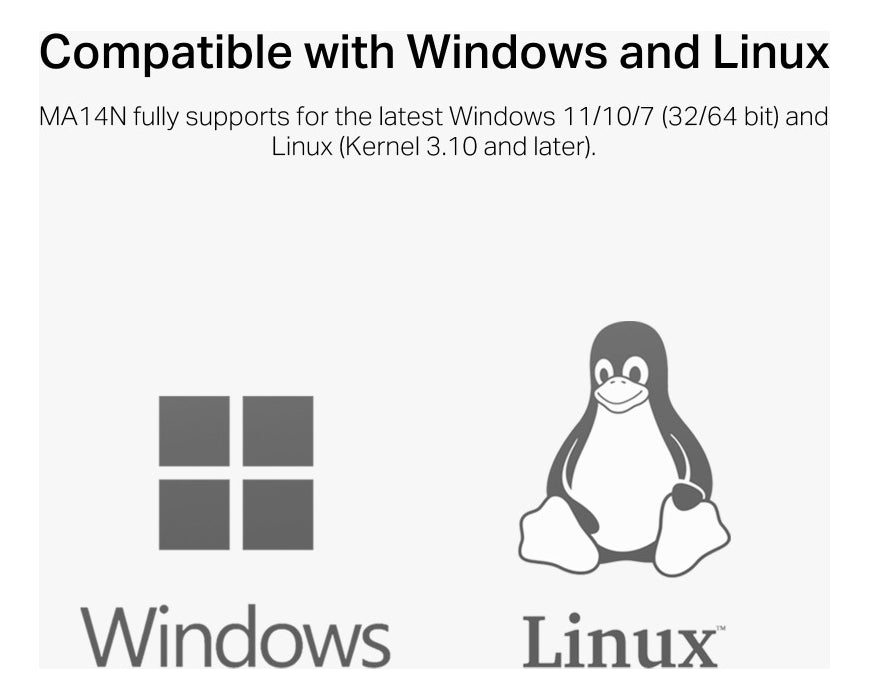 Adaptador Ax300 Inalámbrico Usb Wifi 6 Mu-mimo Ma14n