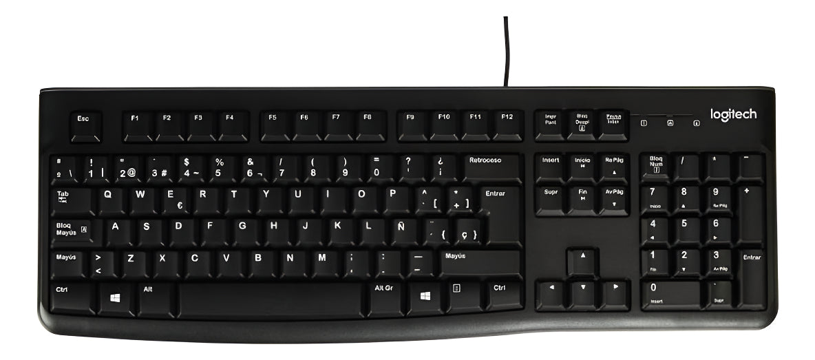 Teclado Alámbrico Usb Qwerty Español K120 Logitech