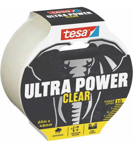 Tesa® Cinta De Reparación Ultra Power Invisible 20 M X 48 Mm Transparente
