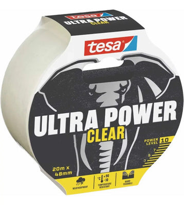 Tesa® Cinta De Reparación Ultra Power Invisible 20 M X 48 Mm Transparente