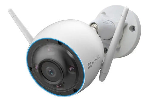 Cámara Seguridad Wifi H3 3k Ezviz Deteccion Personas Y Vehiculos Con Ai Audio Led Blanco