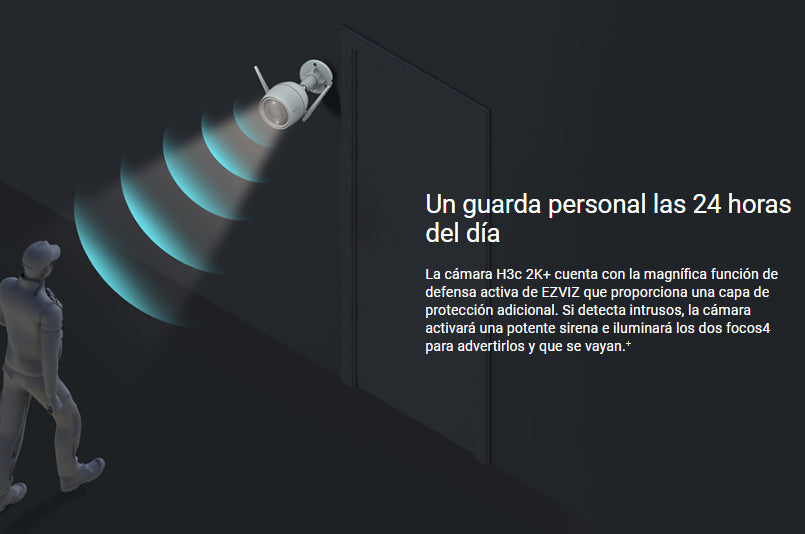 Cámara Ip Wifi H3c 4mp Resolución 2k+ 4mp Ia Exterior Ezviz