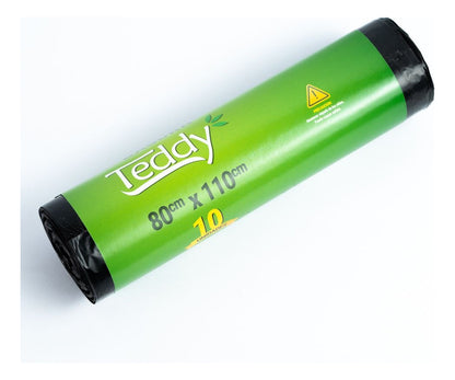 Bolsa Basura Teddy 80x110 Cm Grande 10 Und Limpieza