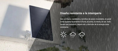 Panel Solar Ezviz Psp8 8w Conector Tipo C Soporte 360° Blanco 5.4v 6.8v