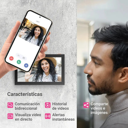 Video Portero Wifi Ezviz Smart Home Hp7 2k 3mp Doorphone Color Gris Oscuro