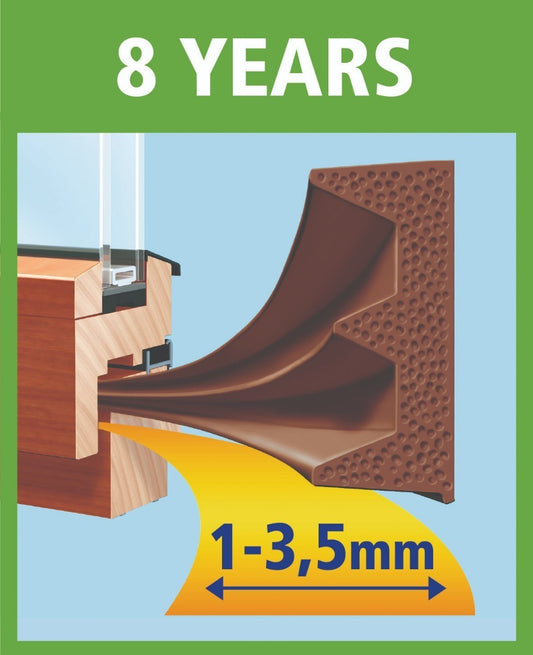 Burlete Adhesivo Tesamoll Perfil E Caf 6m Puertas Ventanas