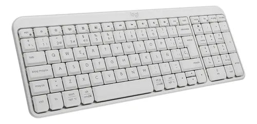 Teclado Inalámbrico Ligero Compacto Bluetooth Logitech K250 Blanco Español España