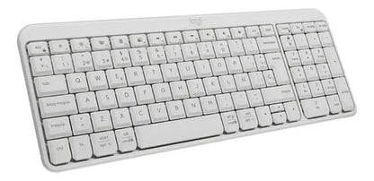 Teclado Inalámbrico Ligero Compacto Bluetooth Logitech K250 Blanco Español España