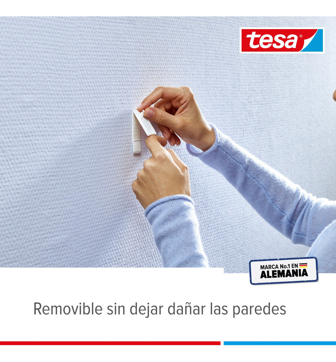 Clavo Adhesivo Removible Superficies Delicadas 0,5kg Tesa