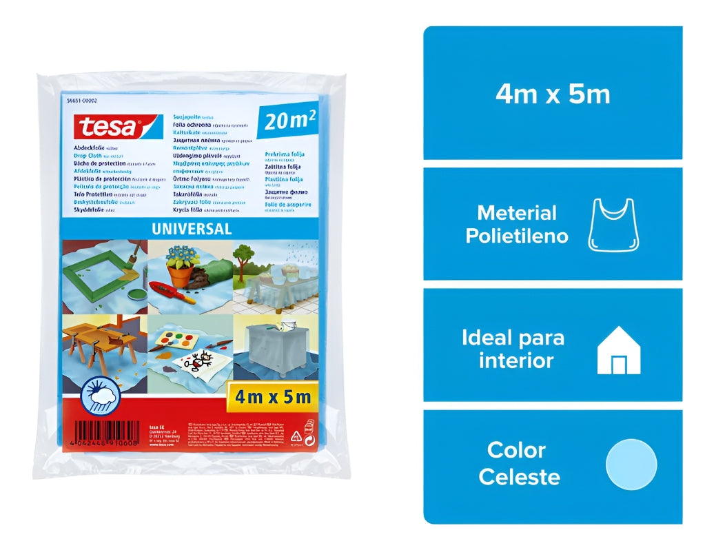 Plástico Protector Universal Para Pintura Tesa