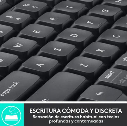 Pack Teclado Y Mouse Usb Inalámbrico Logitech Mk850 Español