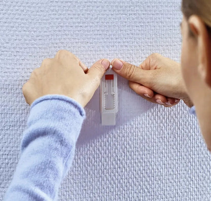 Blíster Clavo Adhesivo Ajustable Pared Yeso 1kg X8 U. Blanco