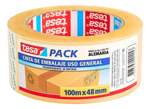 Cinta Embalaje Transparente 100m X 48mm Tesa
