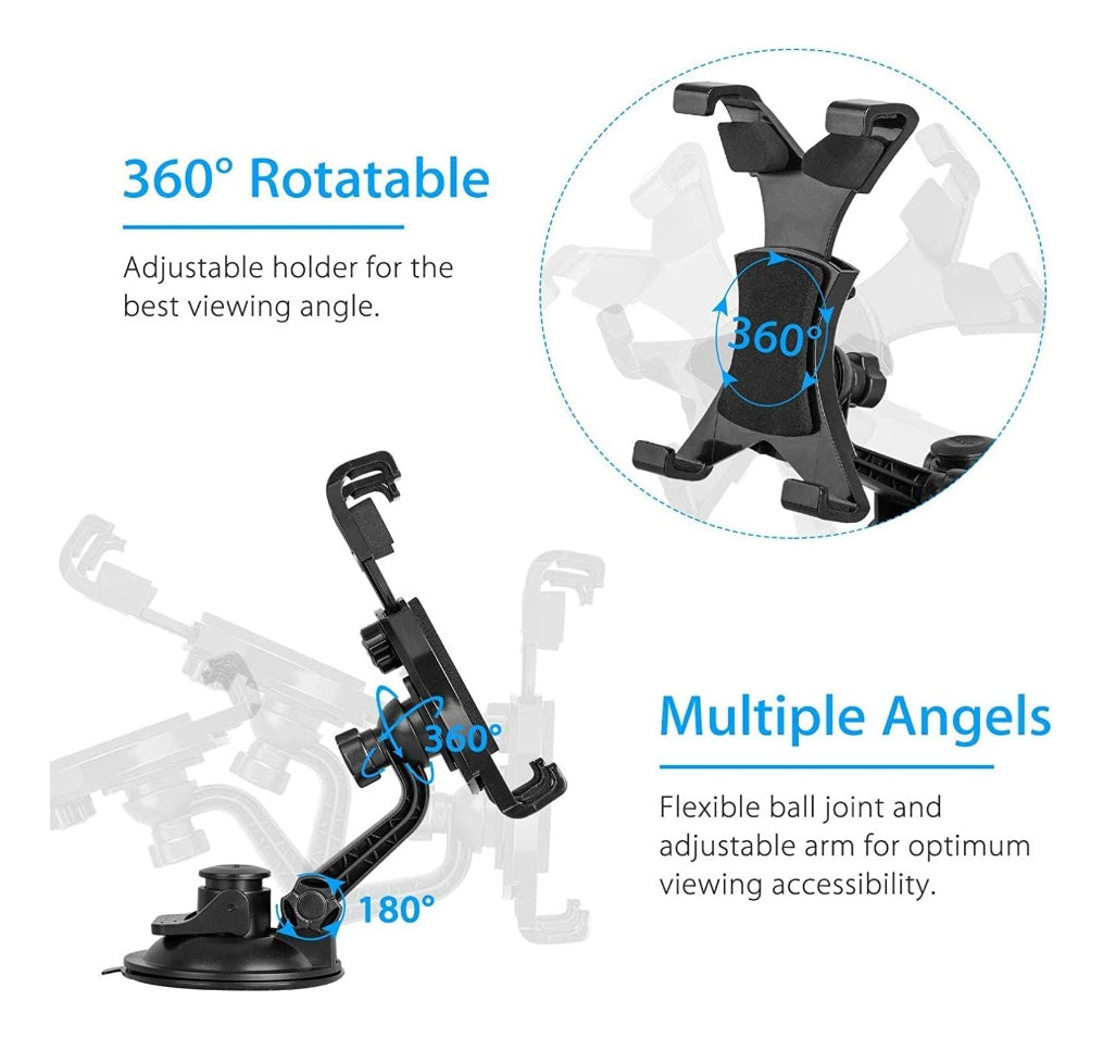 Soporte Universal Auto Ventosa Tablet iPad Huawei Sony