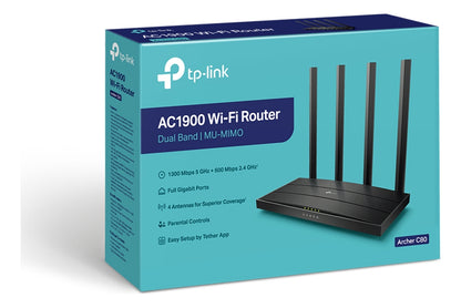 Router Ac1900 Archer C80 Gigabit Mu-mimo Wi-fi Tplink