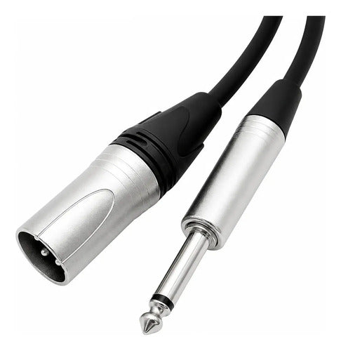Cable De Audio Xlr Macho A Jack Mono De 6 Mts Ul-mic-xj4006