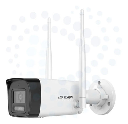 Kit Hikvision Nvs + 2 Camaras Ip Wifi Easylink 4mp Exterior Color Blanco