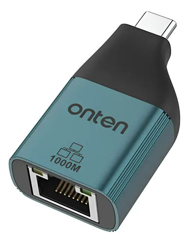 Adaptador Onten Usb-c Rj45 Gigabit 1gbps Portátil Uc101