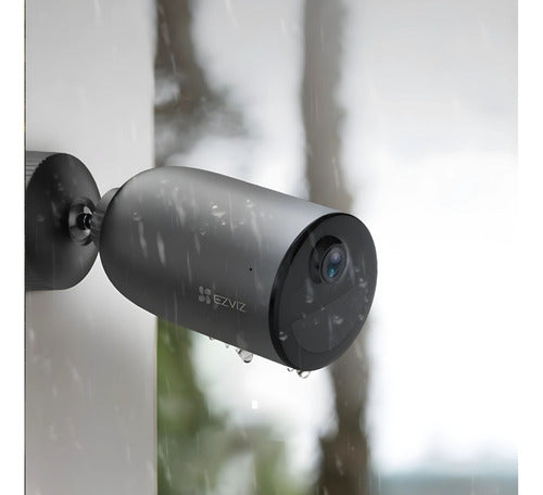 Camara Seguridad Inalámbrica Eb3 4g 3mp Con Batería Ezviz Negro
