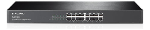 Switch 16 Puertos Rj45 10 100mbps Tl-sf1016 Tp-link Rack