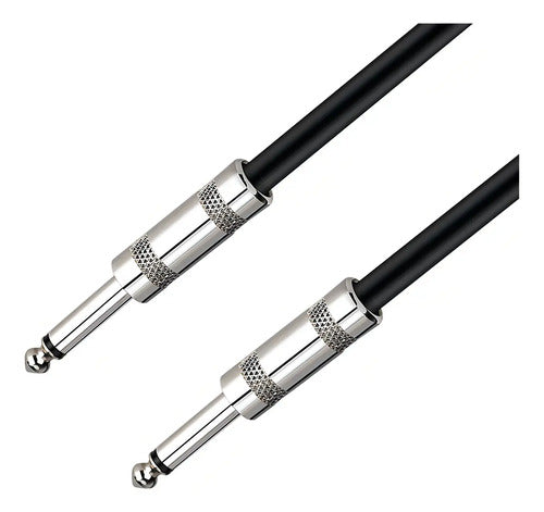 Cable De Audio Jack Mono Macho A Macho Ulink De 3 M Para Micrófonos Y Mezcladores