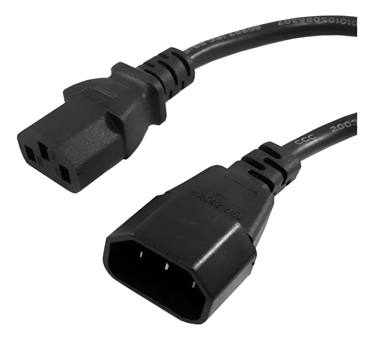 Cable Poder Extensión 1.8 Mt Pc Ups Reforzado C13 A C14