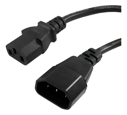 Cable Poder Extensión 1.8 Mt Pc Ups Reforzado C13 A C14