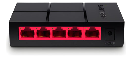 Switch 5 Puertos Gigabit Mercusys Ms105g Serie Desktop