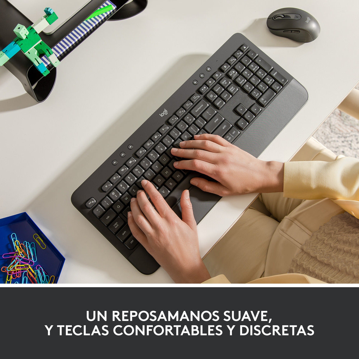 Teclado Bluetooth Signature K650 Ergonómico Negro Logitech