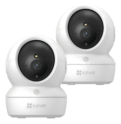 Pack 2x1 Cámara Seguridad Wifi H6c Pro 2k Interior Ezviz Blanco