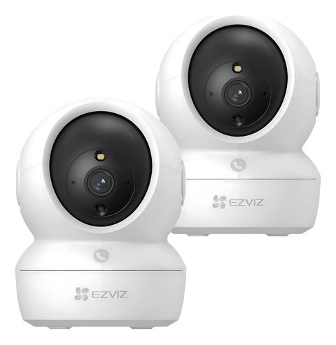 Pack 2x1 Cámara Seguridad Wifi H6c Pro 2k Interior Ezviz Blanco