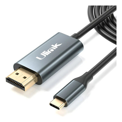 Cable Usb-c A Hdmi 4k 60hz 1.8m Ulink Negro Modelo Ul-chdmi180