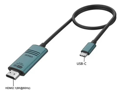 Cable Adaptador Onten Usb C Hdmi 8k 1.8 Metros Otn-uc982