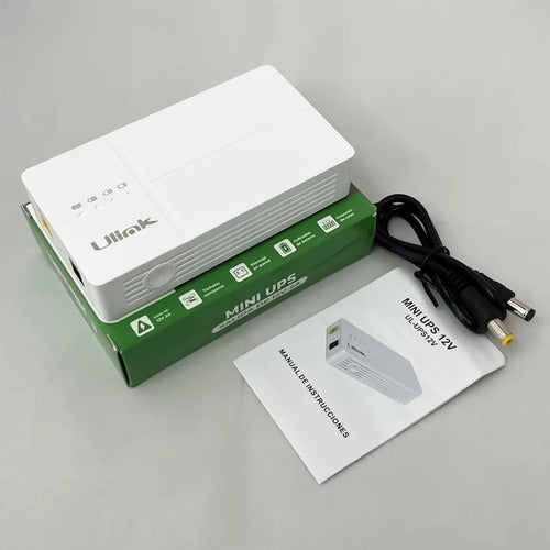 Mini Ups Respaldo Energía 12v 24w Modem Cámaras Ulink Blanco